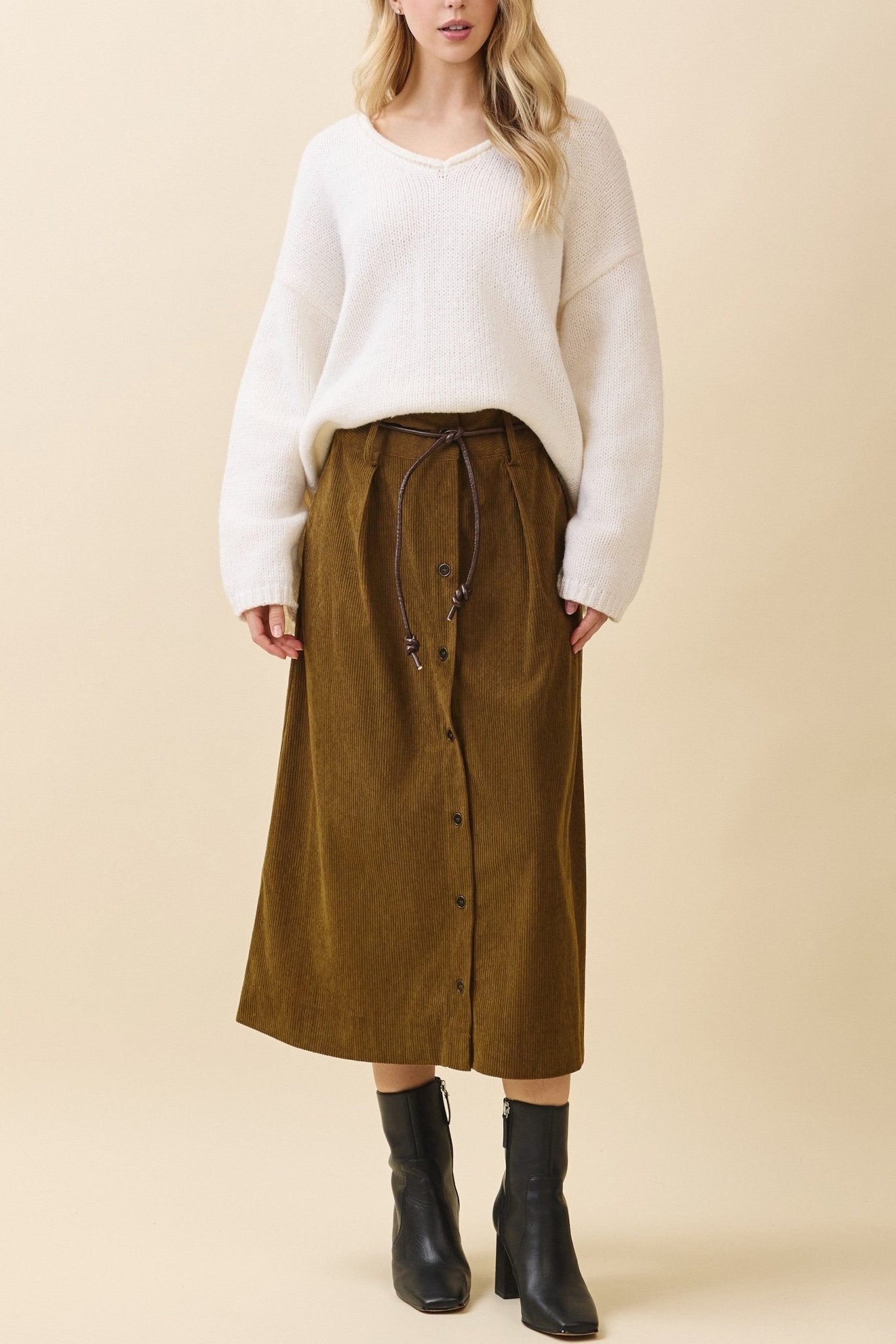 Emory V - Neck Knit Sweater - MTT Collective