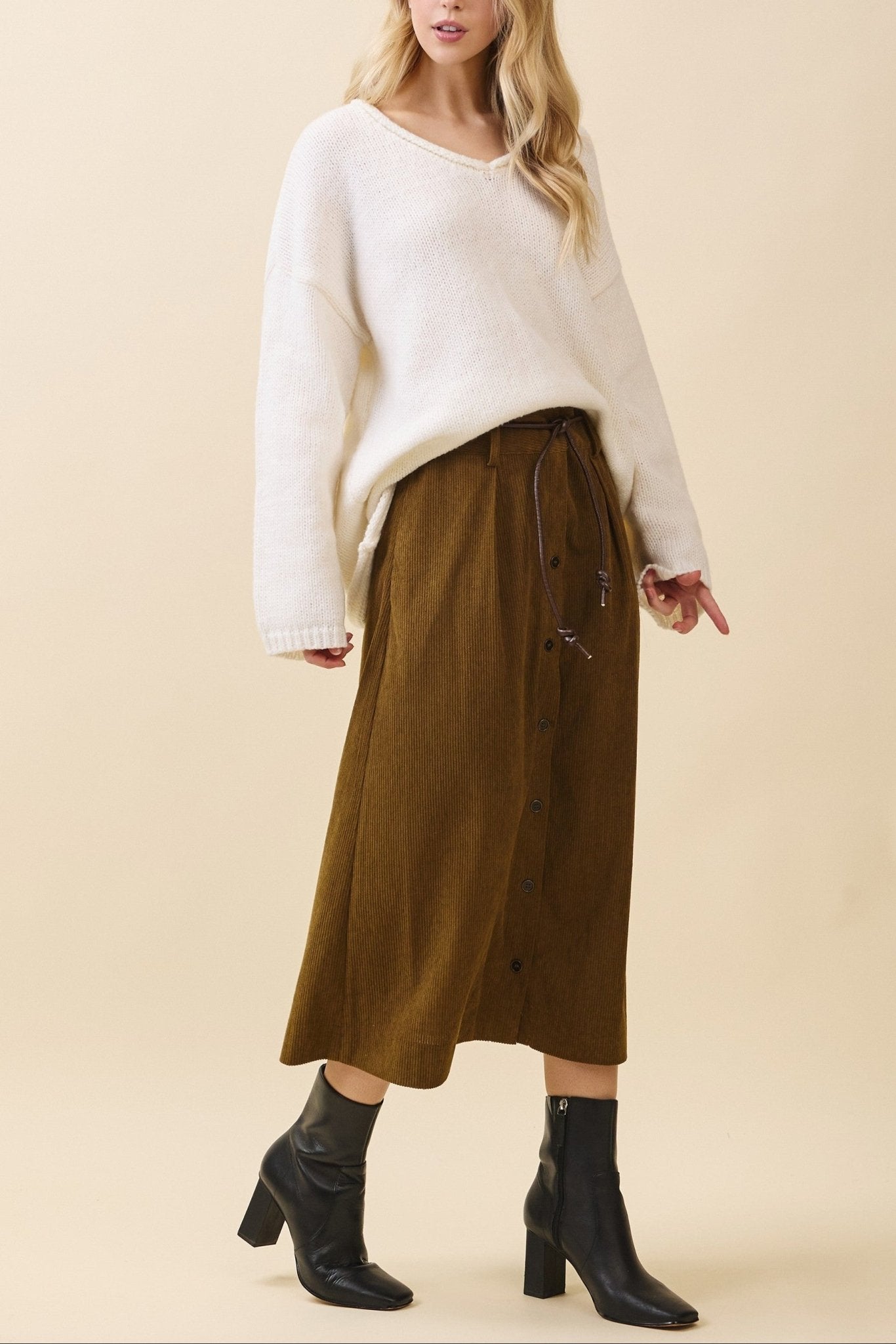 Emory V - Neck Knit Sweater - MTT Collective