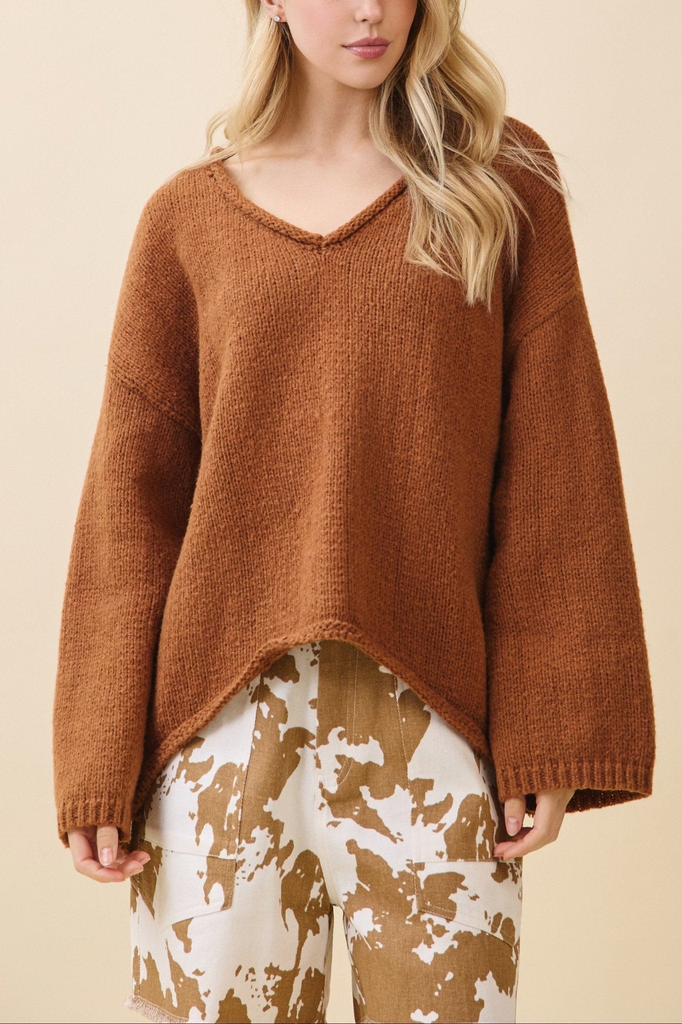 Emory V - Neck Knit Sweater - MTT Collective