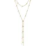 Erica Layered Satellite Lariat Necklace - MTT Collective