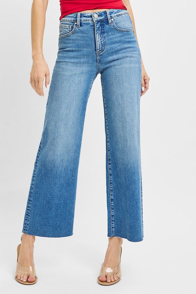 Erika High Rise Crop Wide Leg Jeans - MTT Collective