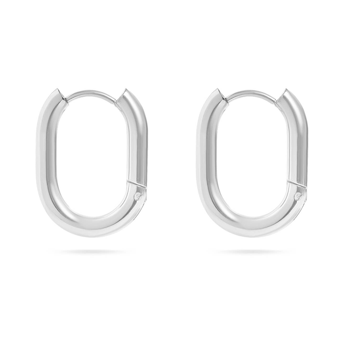 Erin Oval Huggie Earrings - MTT Collective