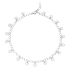 Estella Dangle Hearts Charm Anklet - MTT Collective