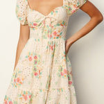 Everbloom Eyelet Puff Sleeve Mini Dress - MTT Collective