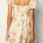 Everbloom Eyelet Puff Sleeve Mini Dress - MTT Collective