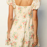 Everbloom Eyelet Puff Sleeve Mini Dress - MTT Collective