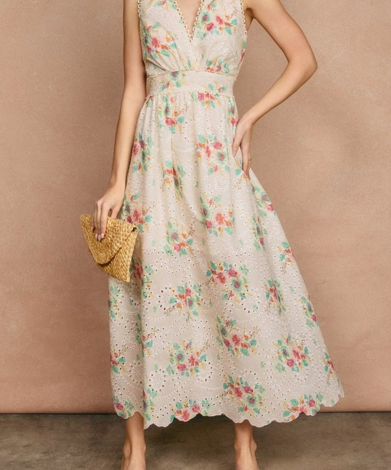 Everbloom Scalloped Lace Maxi Dress - MTT Collective