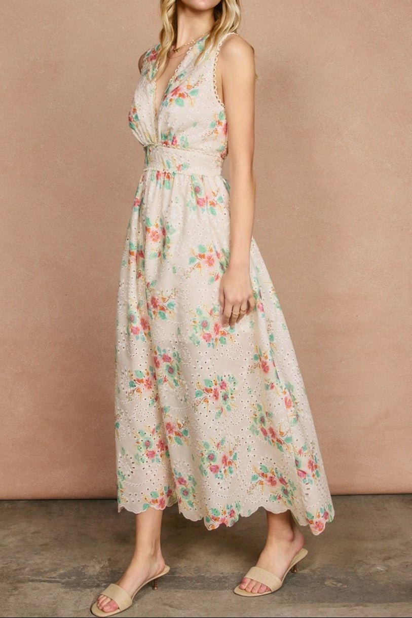 Everbloom Scalloped Lace Maxi Dress - MTT Collective
