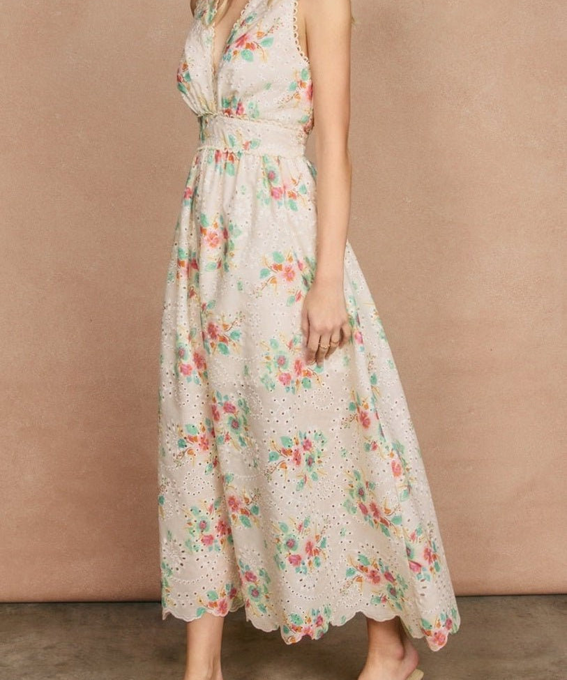 Everbloom Scalloped Lace Maxi Dress - MTT Collective