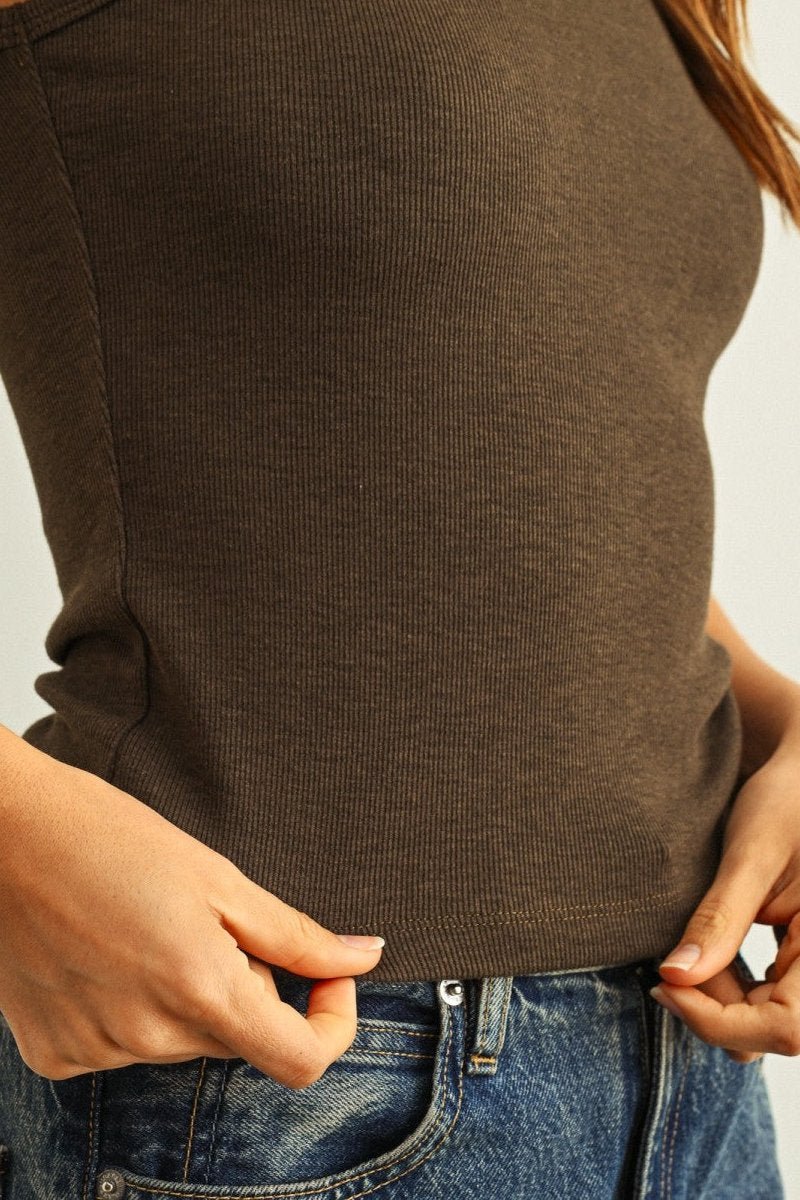 Everyday U - Neck Ribbed Tank - MTT Collective