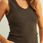 Everyday U - Neck Ribbed Tank - MTT Collective