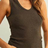 Everyday U - Neck Ribbed Tank - MTT Collective