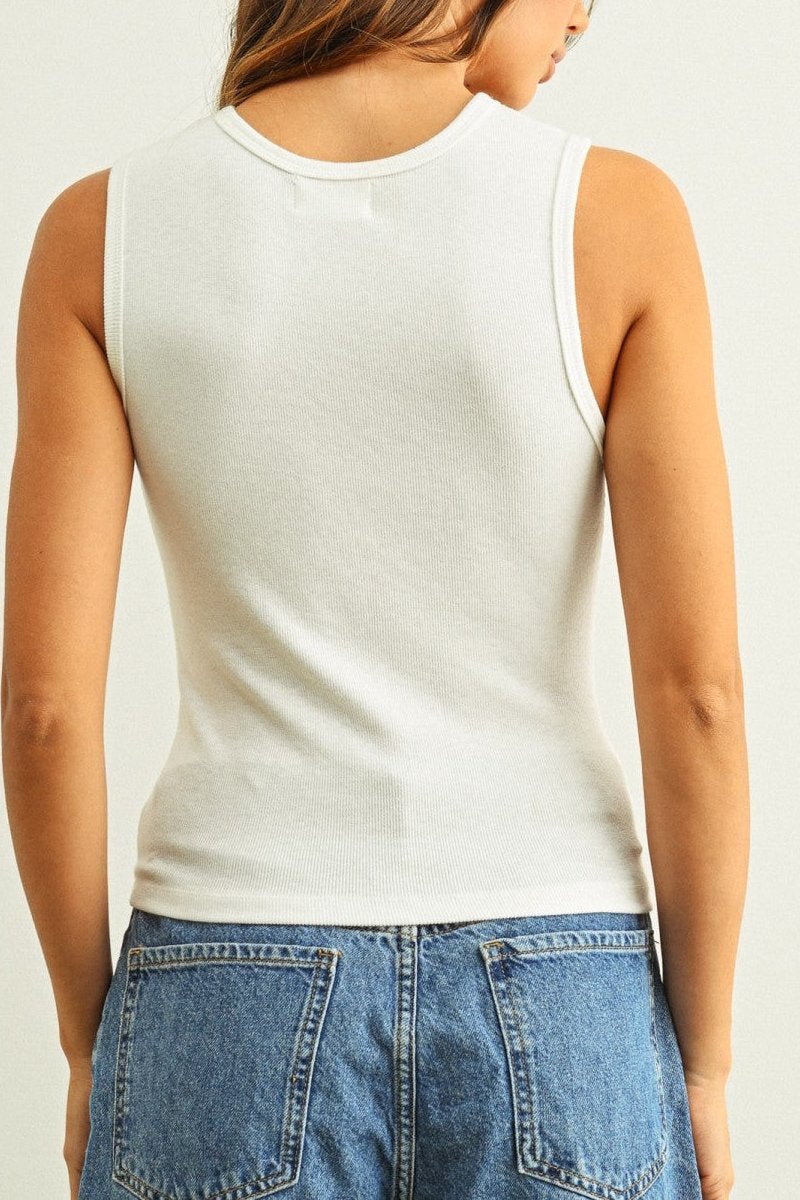 Everyday U - Neck Ribbed Tank - MTT Collective