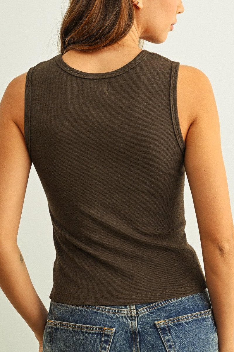 Everyday U - Neck Ribbed Tank - MTT Collective