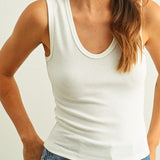 Everyday U - Neck Ribbed Tank - MTT Collective