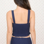 Eyelet Button Down Corset Top - MTT Collective