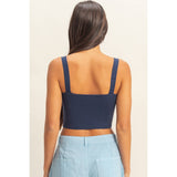 Ribbed Cropped Tank Top