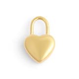 Heart Padlock Charm