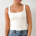 Fair And Square Knit Tank Top - MTT Collective