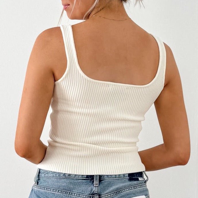 Fair And Square Knit Tank Top - MTT Collective
