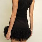 Farah Sleeveless Ruffle Tulle Hem Mini Dress - MTT Collective