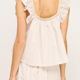Becca Contrast Detail Stripe Top