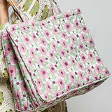 Quilted Cotton Tote Bag