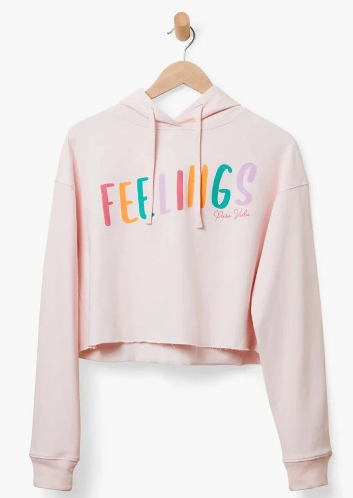 Feelings Crop Hoodie - MTT Collective