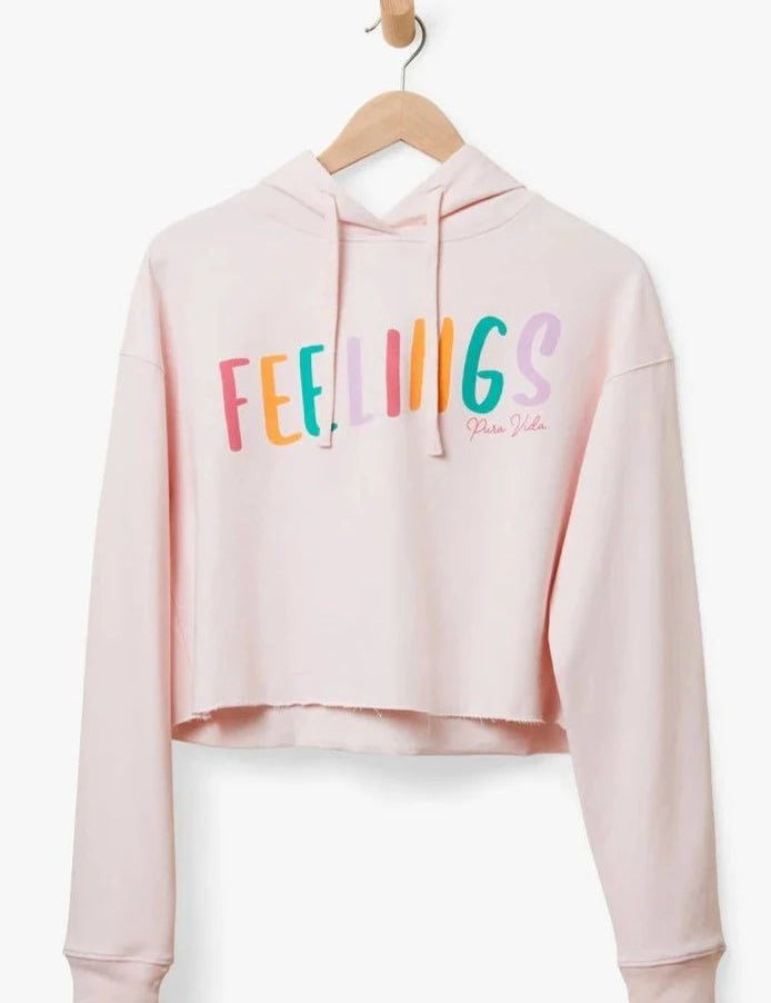 Feelings Crop Hoodie - MTT Collective