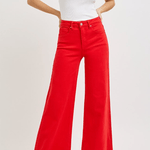 Felicia High Rise Wide Leg Palazzo Jeans - MTT Collective