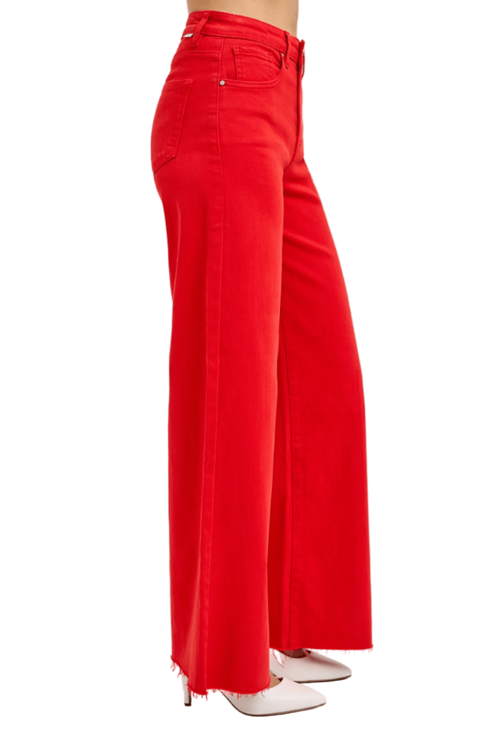 Felicia High Rise Wide Leg Palazzo Jeans - MTT Collective