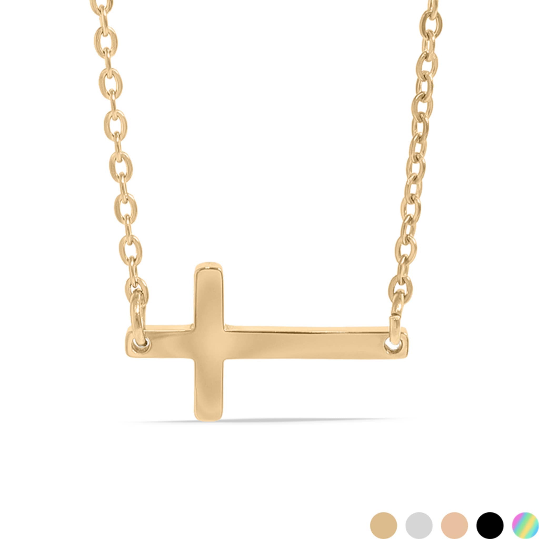 MTT Jewelry - Jewelry - Necklaces - Kendra Horizontal Cross Necklace - MTT Collective