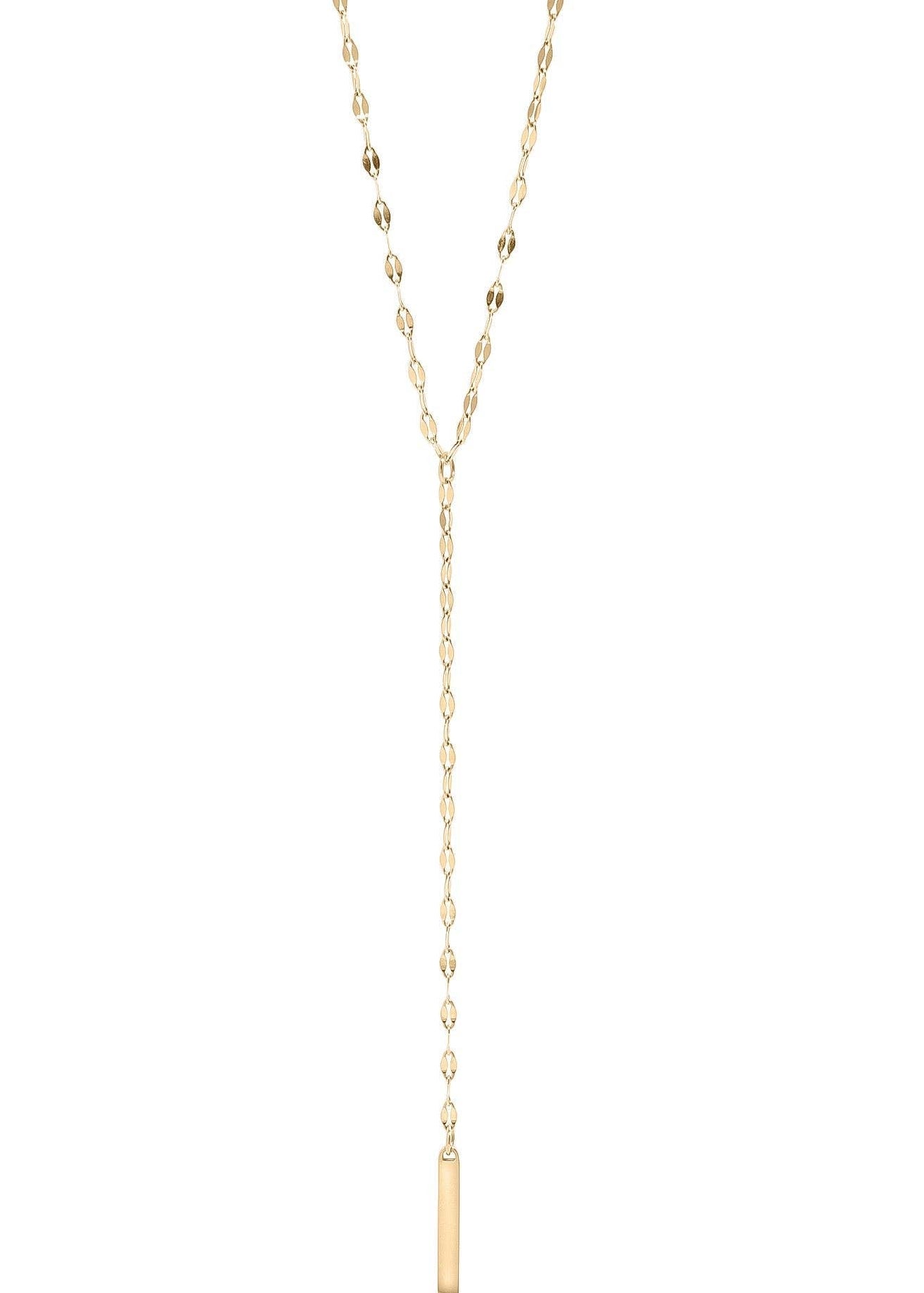 MTT Jewelry - Jewelry - Necklaces - Alora Y-Shaped Blank Bar Lariat Necklace - MTT Collective