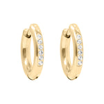 MTT Jewelry - Jewelry - Earrings - Samantha Cubic Zirconia Huggie Hoop Earrings - MTT Collective