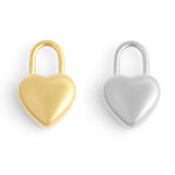 Heart Padlock Charm