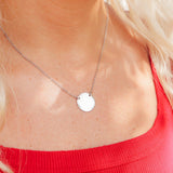 Pamela Held Blank Circle Necklace