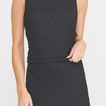 Floral Jacquard Knit Boatneck Top - MTT Collective