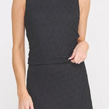 Floral Jacquard Knit Boatneck Top - MTT Collective