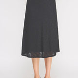 Floral Jacquard Knit Midi Skirt - MTT Collective