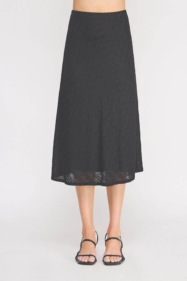 Floral Jacquard Knit Midi Skirt - MTT Collective