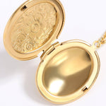 Floral Oval Locket Pendant - MTT Collective