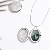Floral Oval Locket Pendant - MTT Collective