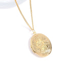 Floral Oval Locket Pendant - MTT Collective