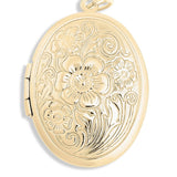 Floral Oval Locket Pendant - MTT Collective