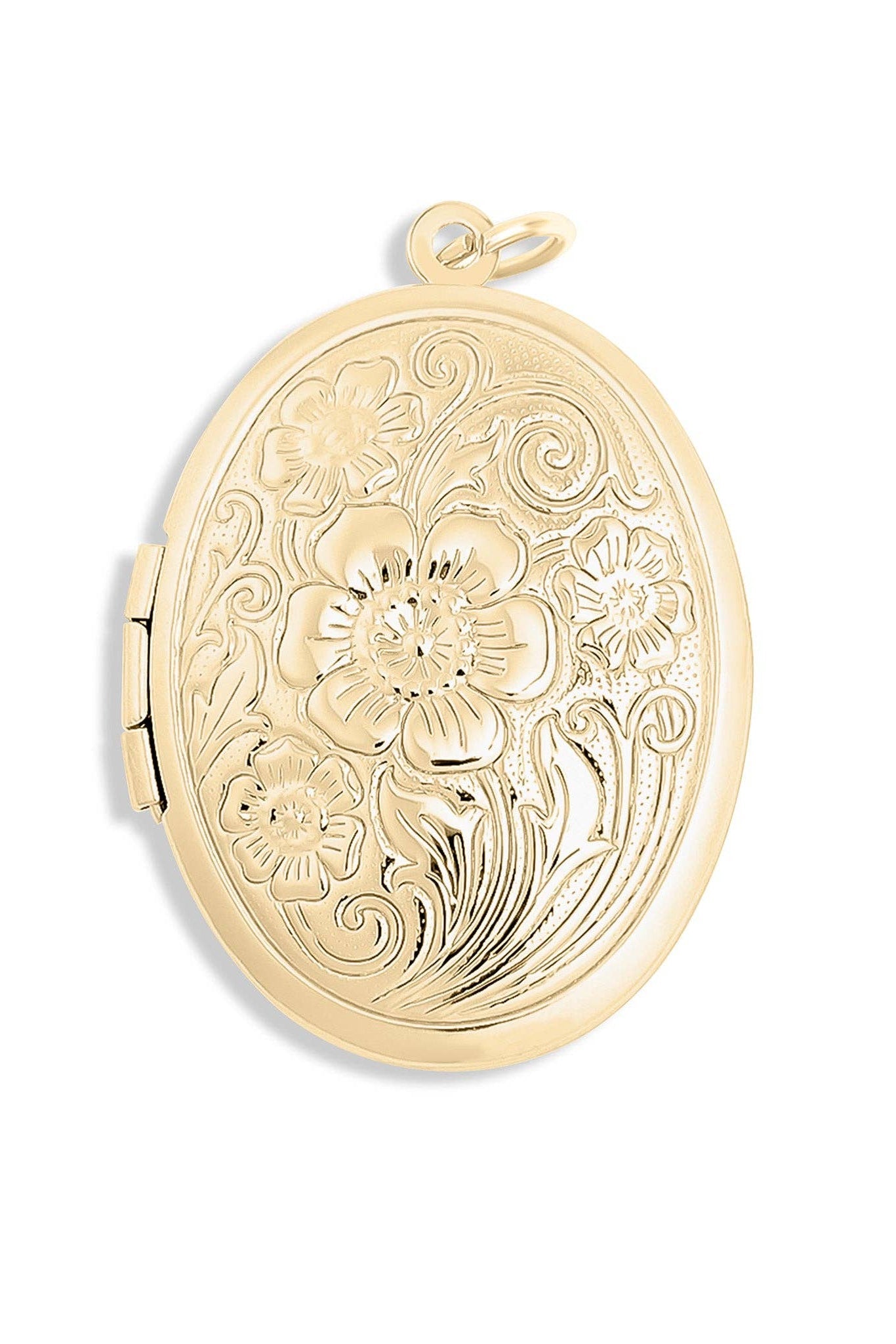 Floral Oval Locket Pendant - MTT Collective
