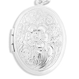 Floral Oval Locket Pendant - MTT Collective
