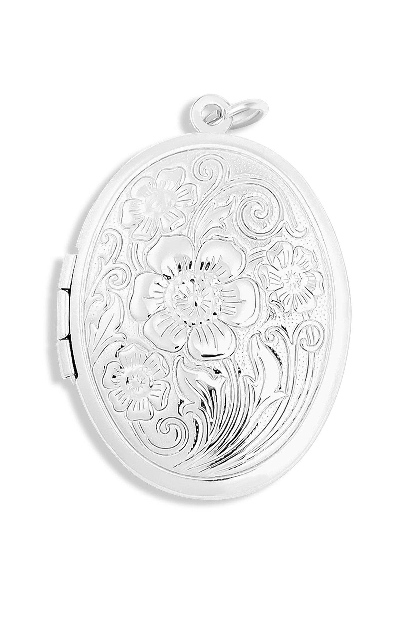 Floral Oval Locket Pendant - MTT Collective