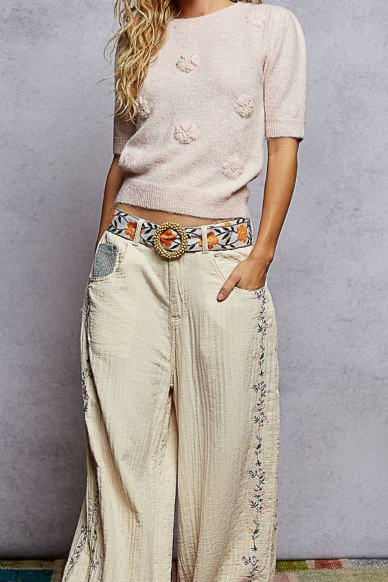 Floral Print Buckle Belt - MTT Collective