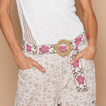Floral Print Buckle Belt - MTT Collective