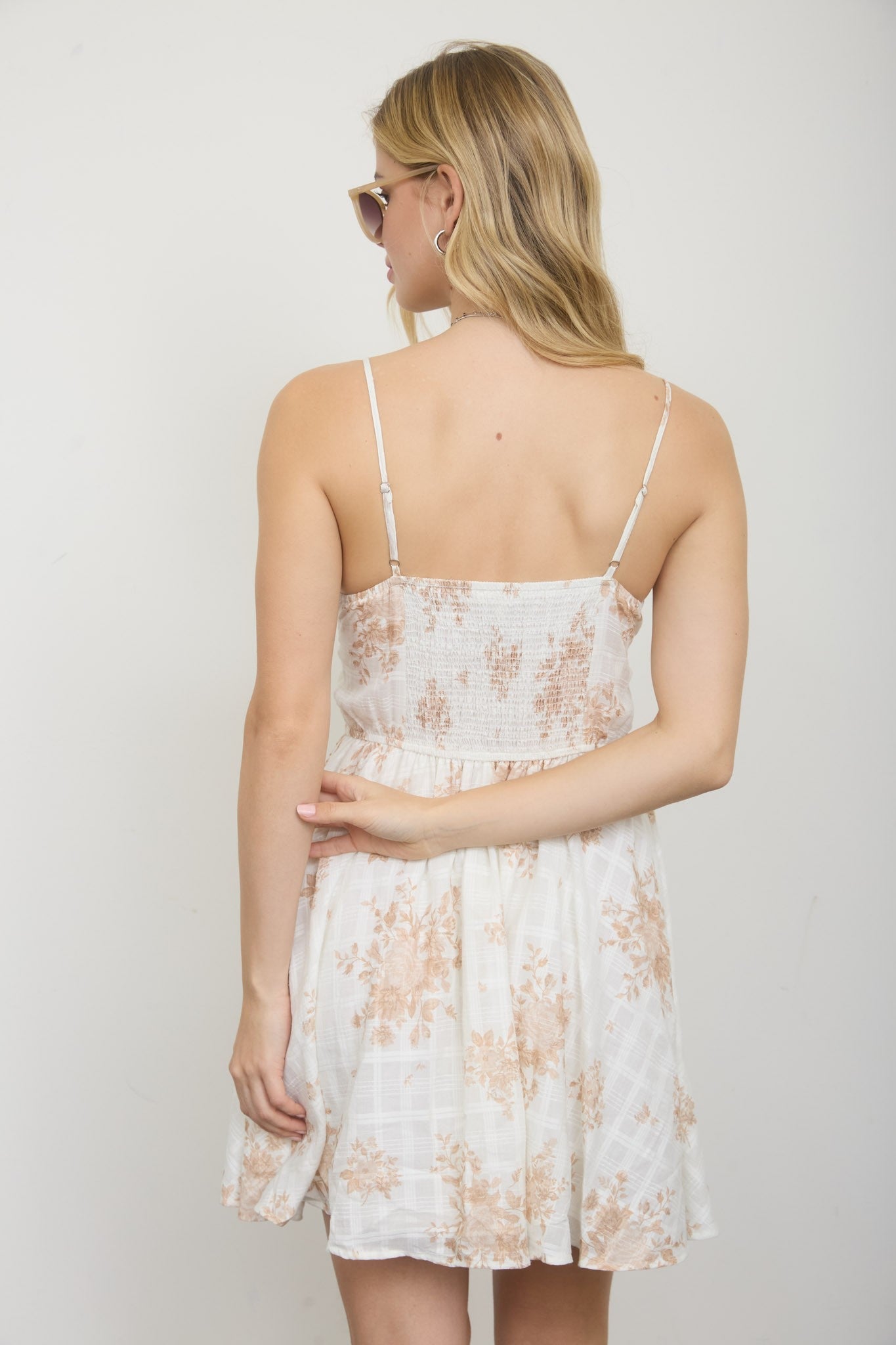 Floral Spaghetti Strap Mini Dress - MTT Collective